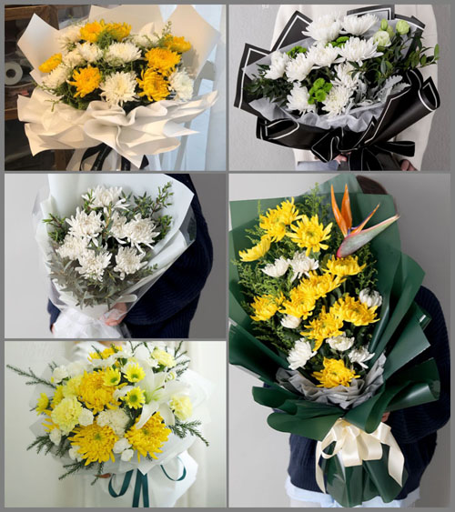 广东梅州市五华县岐岭镇孔目村白事花束代送